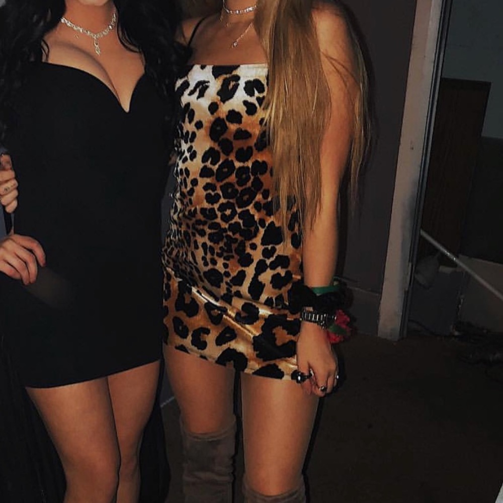 Cheetah print dress